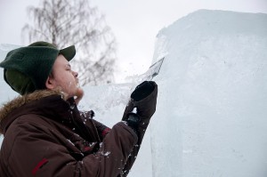 Arbetet med Glacialen 2014 Foto:Liz Oskarsson