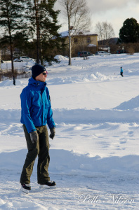 En besökare åker skrisko på rundbanan Foto: Pelle Nilsson / Ljungandalen.info