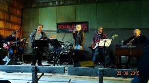 Soulshine Blues Band på Borgsjö hembygdsgård Foto: Ulf Stecksén